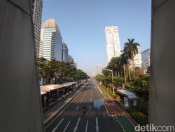 Hari Pertama PPKM Darurat: Jl Sudirman Sepi dari Olahraga dan Pesepeda
