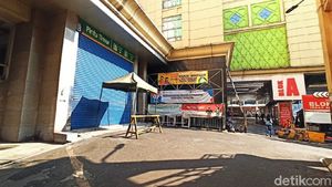 Sunyi Senyap... Ini Penampakan Tanah Abang saat PPKM Darurat