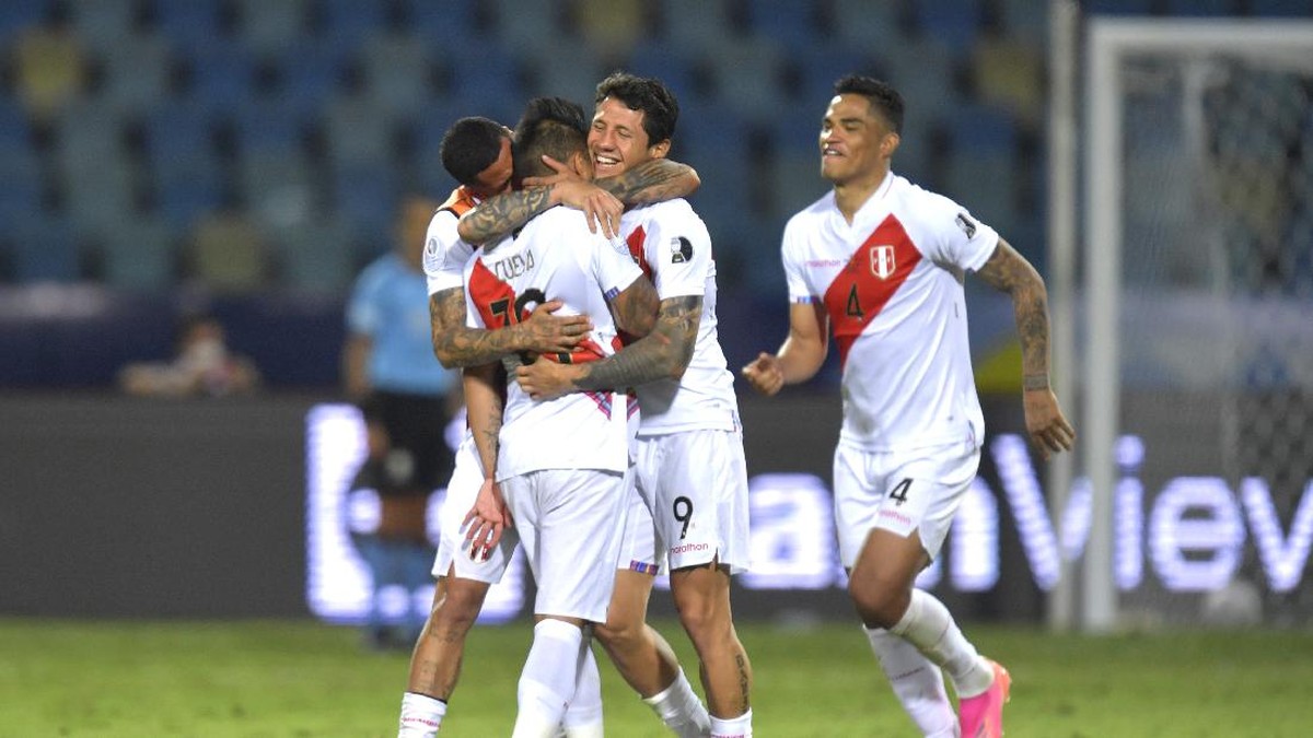 Timnas Peru ke semifinal Copa America 2021. (Foto: Getty Images/Pedro Vilela)