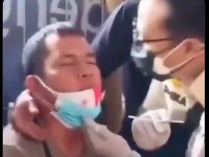 Viral Video Petugas Cium Pria Saat Swab Test, Dinkes DKI Akan Lacak Viral Video Petugas Cium Pria Saat Swab Test, Dinkes DKI Akan Lacak