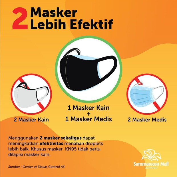 double masker apakah efektif
