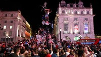 Inggris selanjutnya akan menghadapi Denmark pada semifinal Piala Eropa 2020 yang berlangsung di Wembley, Kamis (8/7/2021) dini hari WIB. Hollie Adams/Getty Images.  