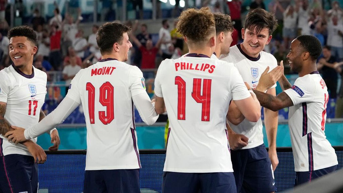 Inggris akan menghadapi Denmark di semifinal Euro 2020 (Foto: Getty Images/Alessandra Tarantino - Pool)
