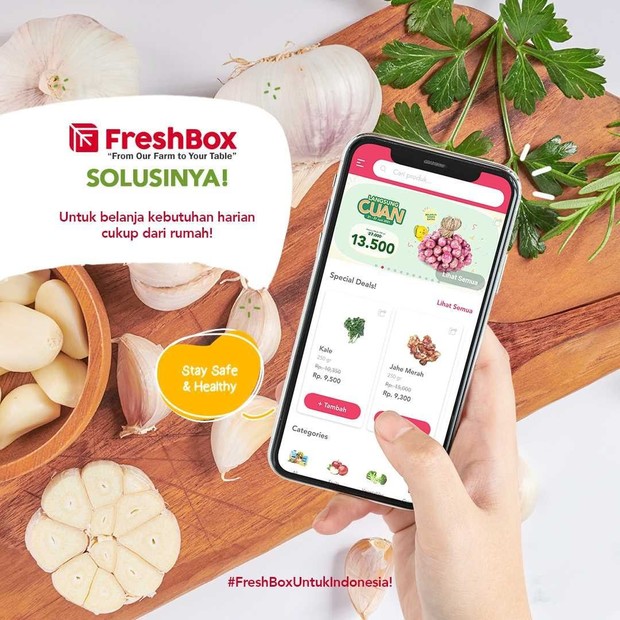 Aplikasi belanja online Fresh Box