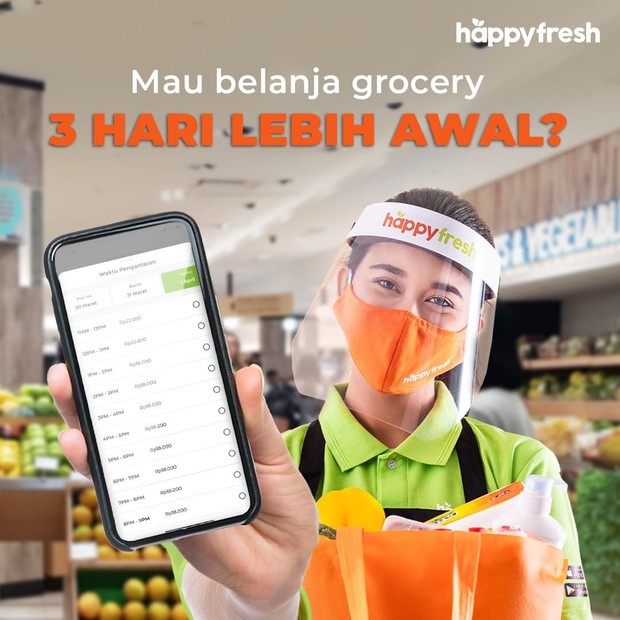 Aplikasi belanja online Happy Fresh