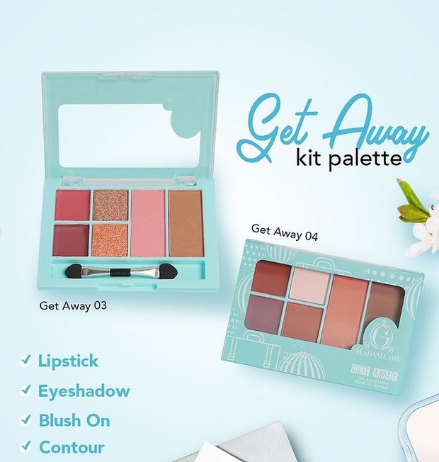 Madame Gie Getaway Make Up Kit - Face Pallete