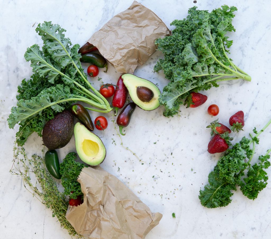 Vegetables and fruit in the daily menu.