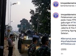 Panser Anoa dan Rantis Barracuda Ikut Adang Kendaraan Masuk Jakarta, Ini Alasannya