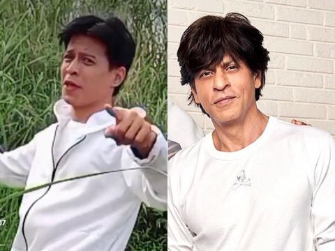 Viral pria yang mirip dengan aktor asal India, Shah Rukh Khan. Viral pria yang mirip dengan aktor asal India, Shah Rukh Khan.