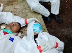Heboh Video Nakes Tepar Usai Kubur Jenazah Pasien COVID-19 di Ciamis