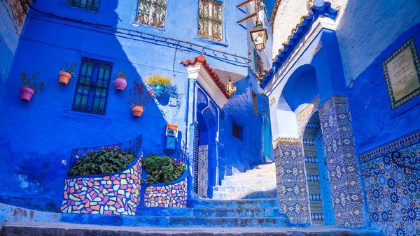 Potret Kota Biru Negeri Dongeng Maroko, Chefchaouen