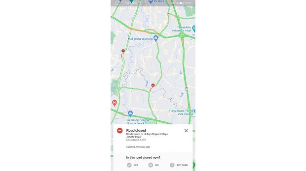 Google maps peta penyekatan