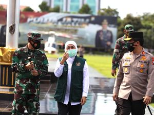 Khofifah Sebut Mobilitas Warga Jatim Berkurang di Hari ke-4 PPKM Darurat