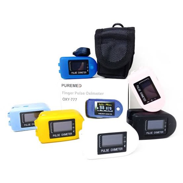 Oximeter Puremed/foto: puremed.co.id Oximeter ini memiliki display LED berwarna sehingga mudah dibaca.