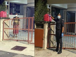 Polisi Ini Antarkan Makanan untuk Buruh Pabrik yang Minta Tolong Karena Kelaparan