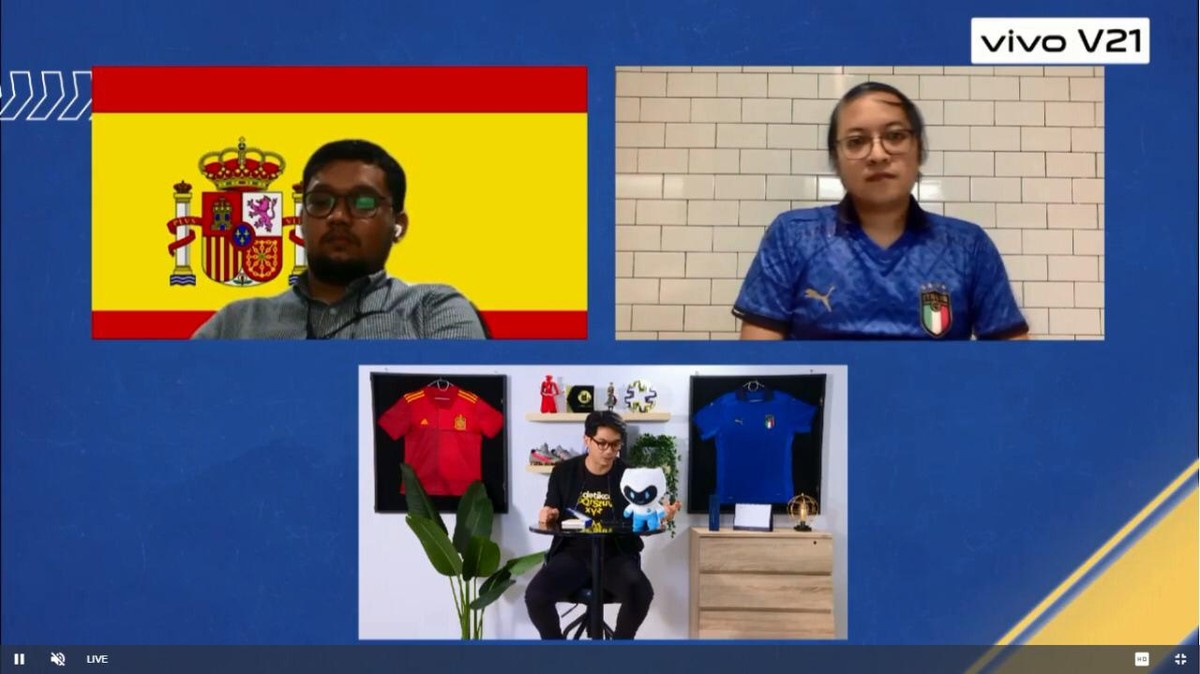 Prediksi Italia Vs Spanyol Versi Fans Inter Vs Fans Barca (dok detikcom)