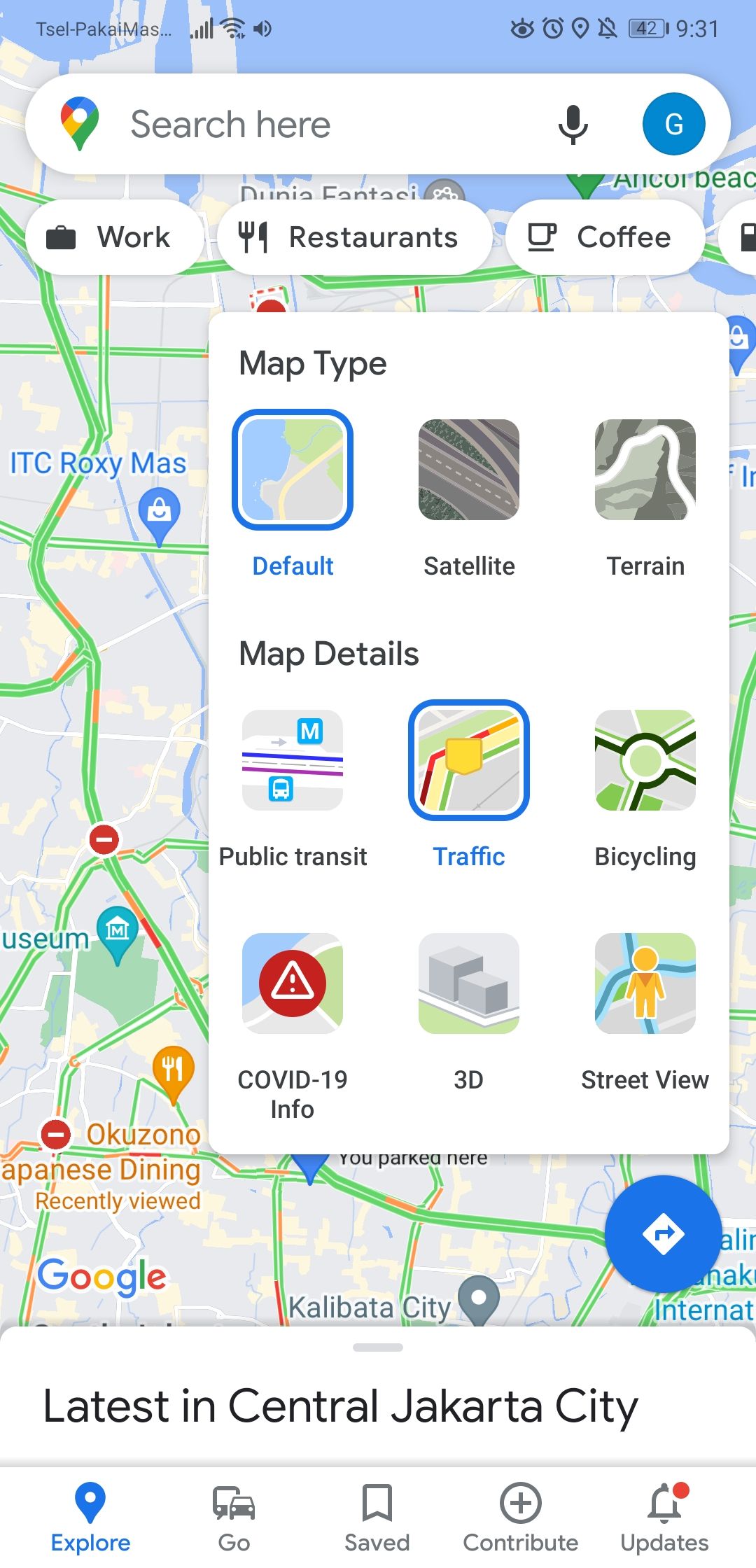 Screenshot Google Maps