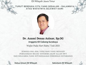 5 Hari, 11 Dokter di Jatim Meninggal Terpapar COVID-19 5 Hari, 11 Dokter di Jatim Meninggal Terpapar COVID-19