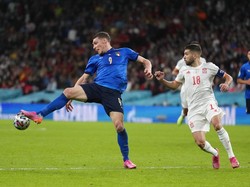 Italia mampu unggul lebih dulu lewat Federico Chiesa di menit ke-60. AP Photo/Matt Dunham,Pool.