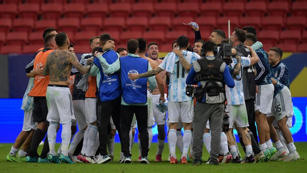 Argentina vs Brasil sajian terbaik untuk final Copa America 2021. (Foto: Getty Images/Pedro Vilela)