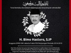 Anggota DPRD DKI 2014-2019 Bimo Hastoro Wafat, Dimakamkan Protap COVID Anggota DPRD DKI 2014-2019 Bimo Hastoro Wafat, Dimakamkan Protap COVID