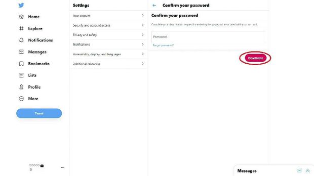 Cara Menonaktifkan Twitter Cara Menonaktifkan Twitter