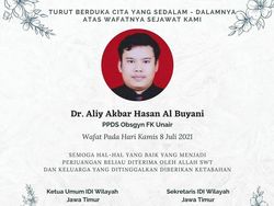 Bertambah Empat, 15 Dokter di Jatim Meninggal Terpapar COVID-19