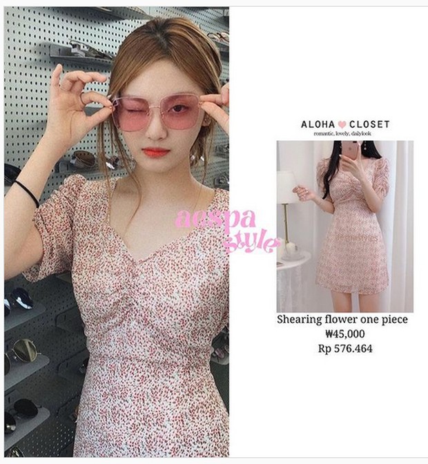 Dress cantik ala member aespa