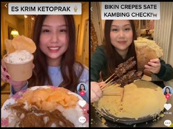 Eksperimen Gila Sisca Kohl, Ada Es Krim Ketoprak dan Crepe Sate Kambing!