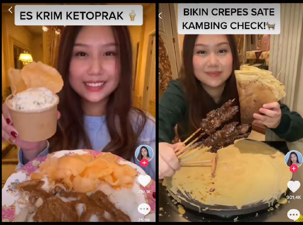 Eksperimen Gila Sisca Kohl, Ada Es Krim Ketoprak dan Crepe Sate Kambing! Eksperimen Gila Sisca Kohl, Ada Es Krim Ketoprak dan Crepe Sate Kambing!