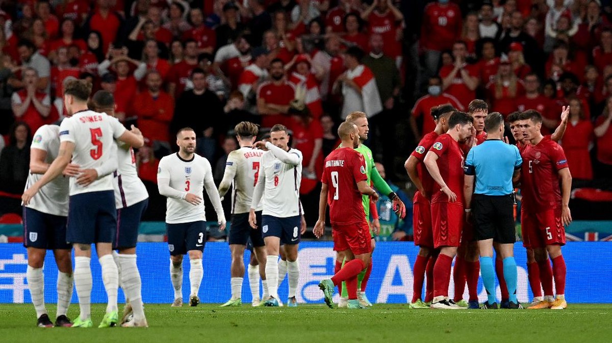 Inggris melaju ke final Euro 2020 setelah menyingkirkan Denmark. (Foto: Getty Images/Paul Ellis - Pool)