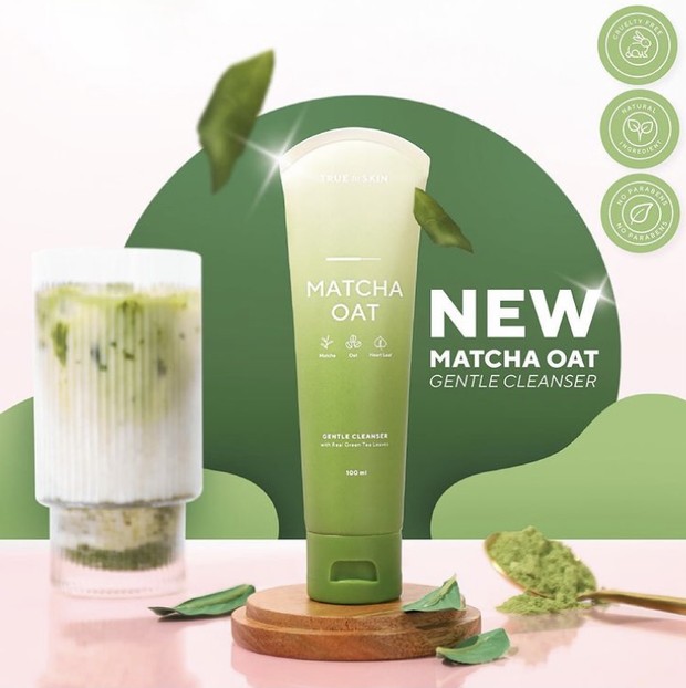 Foto: instagram.com/truetoskinofficial/ True to Skin Matcha Oat Gentle Cleanser untuk semua jenis kulit.