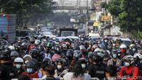 Terhalang Penyekatan, Jalan Margonda Arah Jakarta Padat Kendaraan
