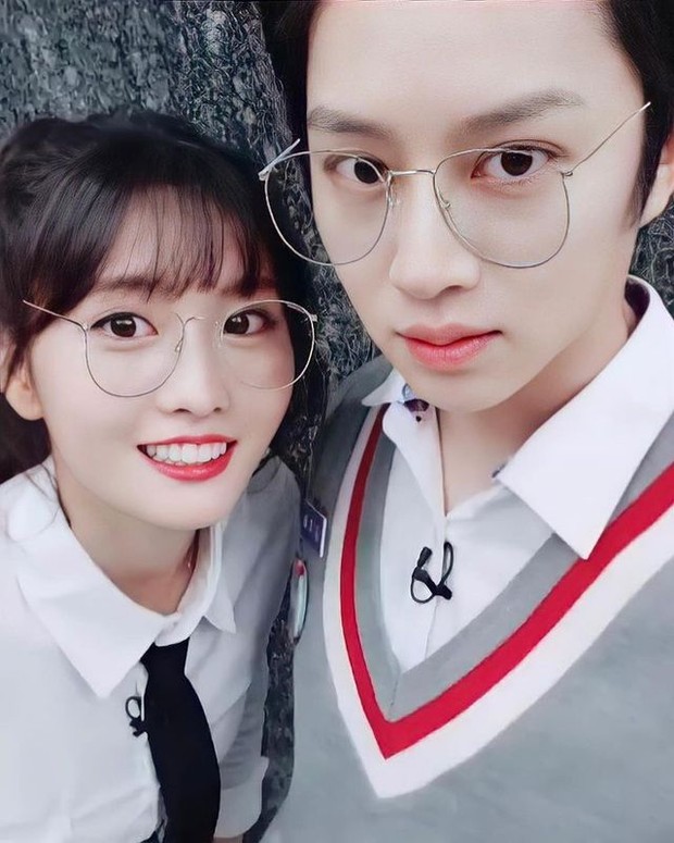 Potret Heechul Super Junior dan Momo Twice (foto: instagram.com/mochul_couple)