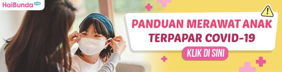 Banner panduan merawat anak terpapar covid-19