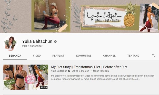 Beranda Youtube 
