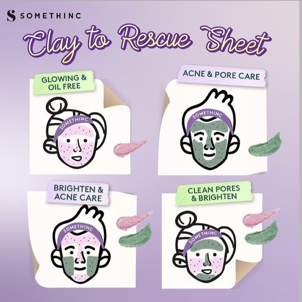 Kombinasi masker Skin Goals dan Mugwortella Charcoal.