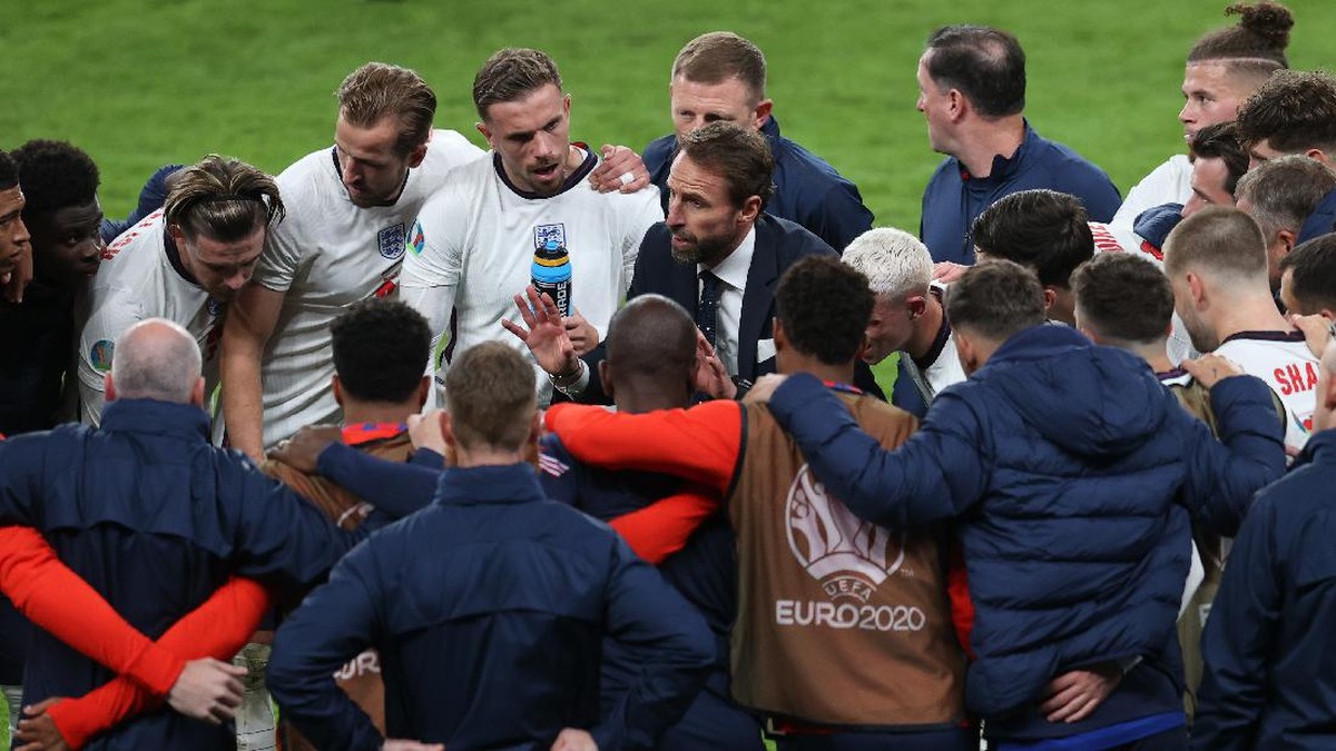 Sejumlah keputusan Gareth Southgate di final Euro 2020 dipertanyakan. (Foto: Getty Images/Catherine Ivill)