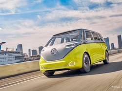 Mini Van Listrik VW ID.Buzz Tertangkap Kamera Sedang Test Drive, Siap Dirils?