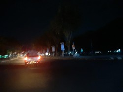 PJU Jalan Menuju Alun-alun Kota Jember Dipadamkan Saat PPKM Darurat