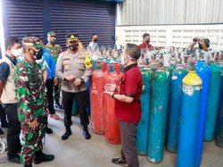 Polisi-TNI Sidak Depo Oksigen di Jombang, Ini Hasilnya