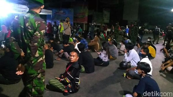 Masih Bandel, Ratusan Warga Terjaring PPKM Darurat di Pekalongan