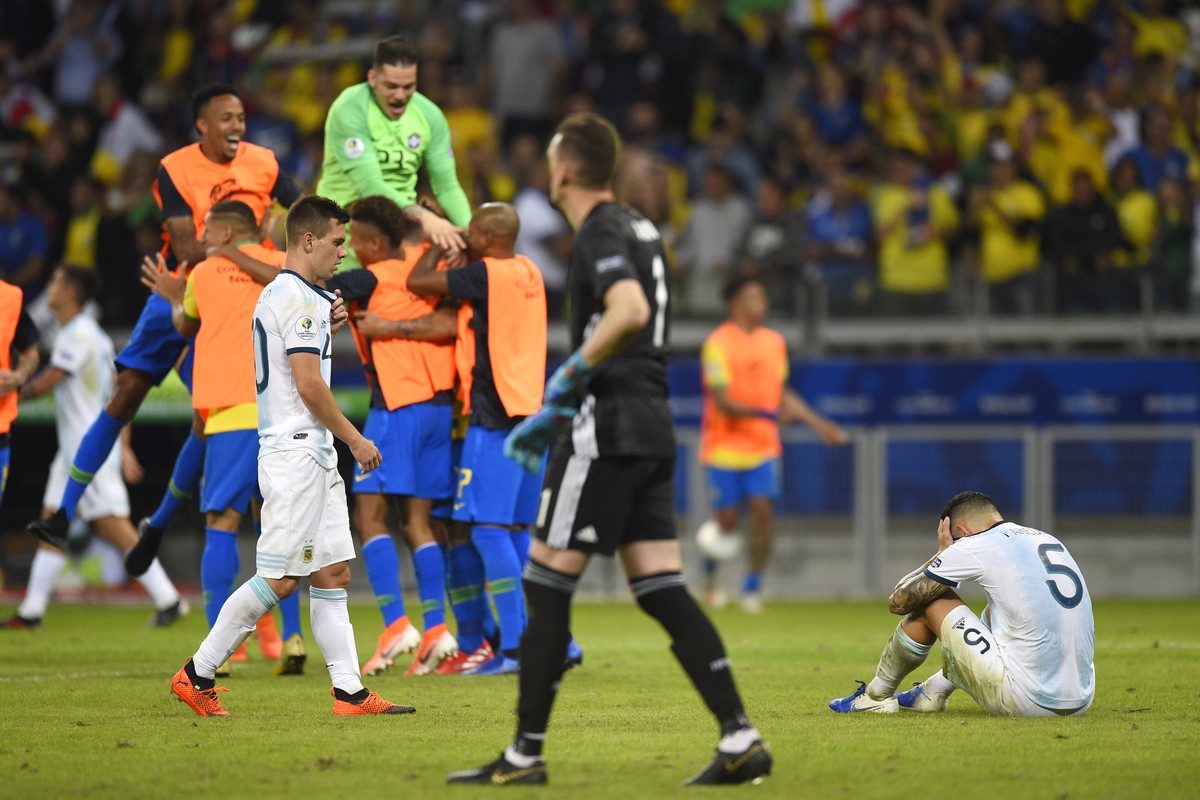 Final Copa America 2021: Argentina Hadapi Rekor Buruk Lawan Brasil. (Foto: Getty Images/Pedro Vilela)