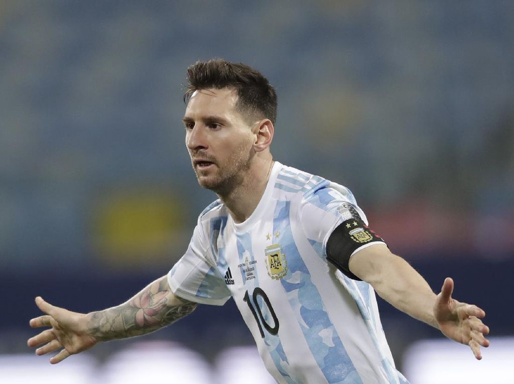 Final Copa America 2021: Messi Buru Trofi Pertama, Tatap Rekor Gol Pele