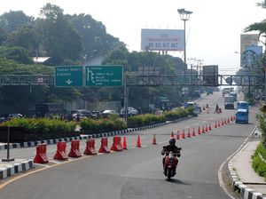 Lalin di Simpang Gadog Arah Puncak Ramai Lancar Pagi Ini