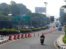 Lalin di Simpang Gadog Arah Puncak Ramai Lancar Pagi Ini