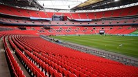  Pada Minggu (11/7) waktu setempat atau Senin (12/7) dini hari WIB nanti, stadion dengan arsitektur megah itu akan menyajikan pertandingan antara Inggris vs Italia. Bryn Lennon/Getty Images.