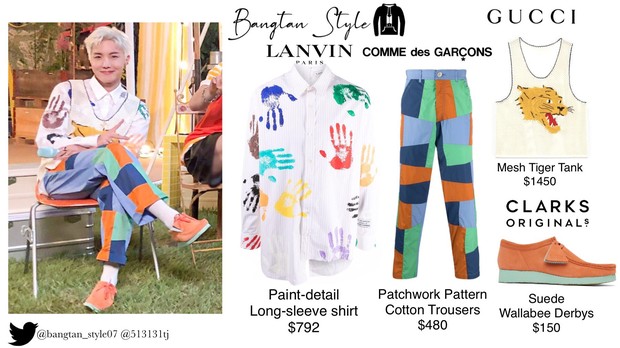 Outfit J-Hope dalam comeback spesial BTS (foto: twitter.com/bangtan_style07)