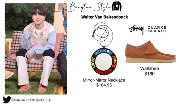 Outfit Jimin dalam comeback spesial BTS (foto: twitter.com/bangtan_style07)