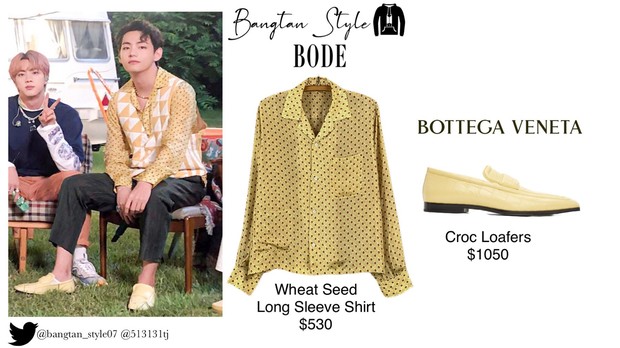 Outfit V dalam comeback spesial BTS (foto: twitter.com/bangtan_style07)